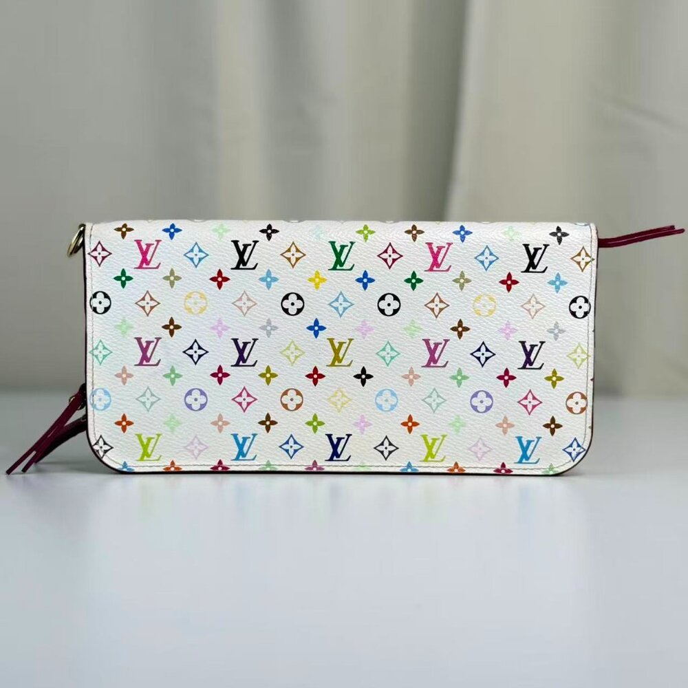 Louis Vuitton White Multicolor Wallet with Colorful Monogram Design - Picture 2 of 8